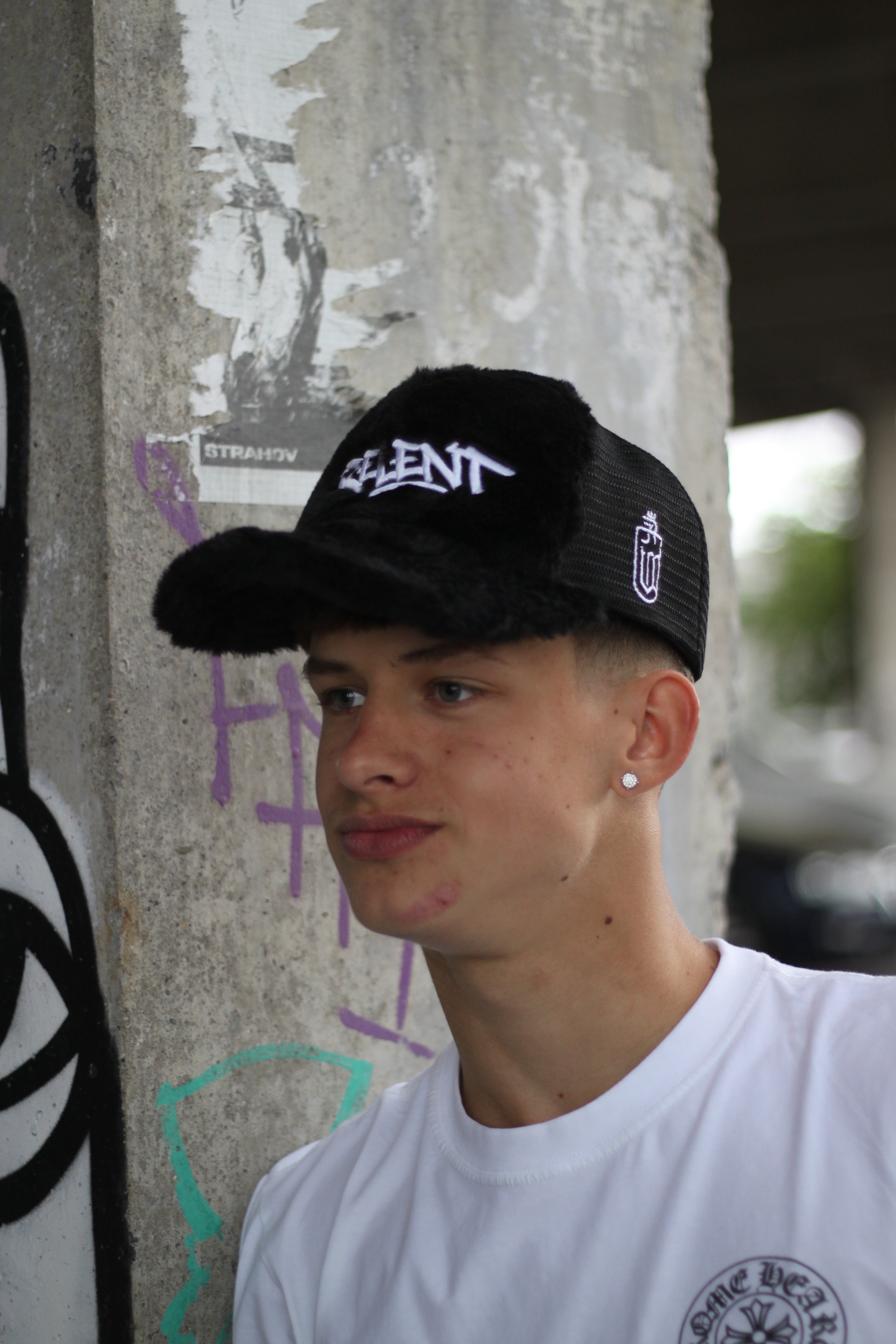 Fuzzy Trucker Black with our logo